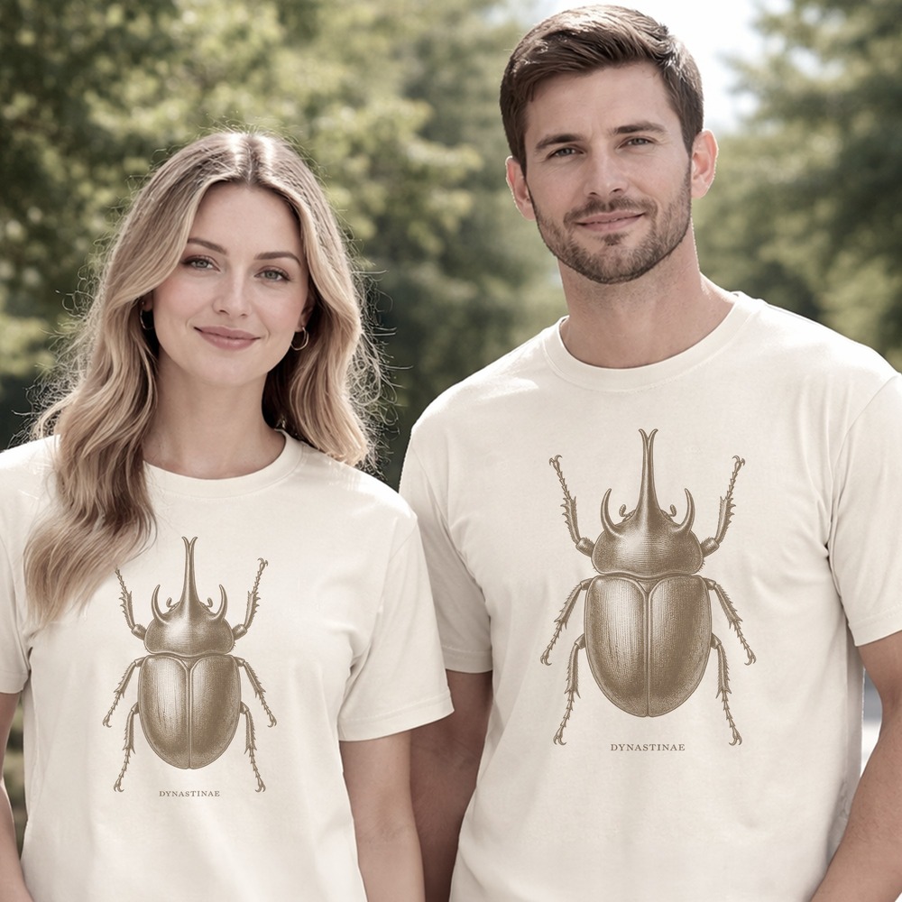 DYNASTINAE Horned Beetle Pinned Specimen Tee
